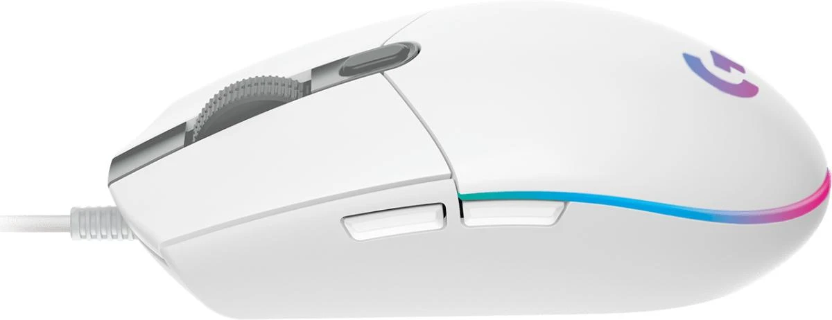 Žaidimų pelė Logitech G203 Lightsync RGB, Balta