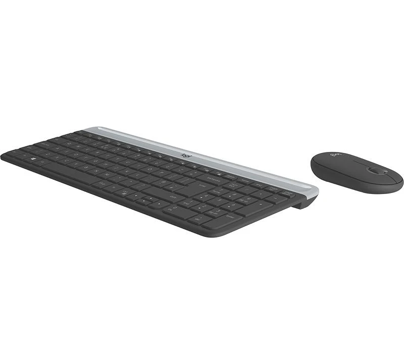 Logitech MK470 Slim Wireless Combo, belaidė klaviatūra ir pelė, CZ Czech/SK Slovakia išdėstymas, Grafito spalvos
