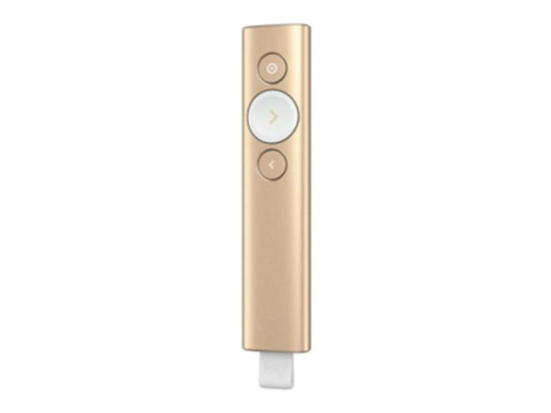 Logitech Spotlight belaidis valdymo pultas pristatymams Bluetooth/RF Auksas
