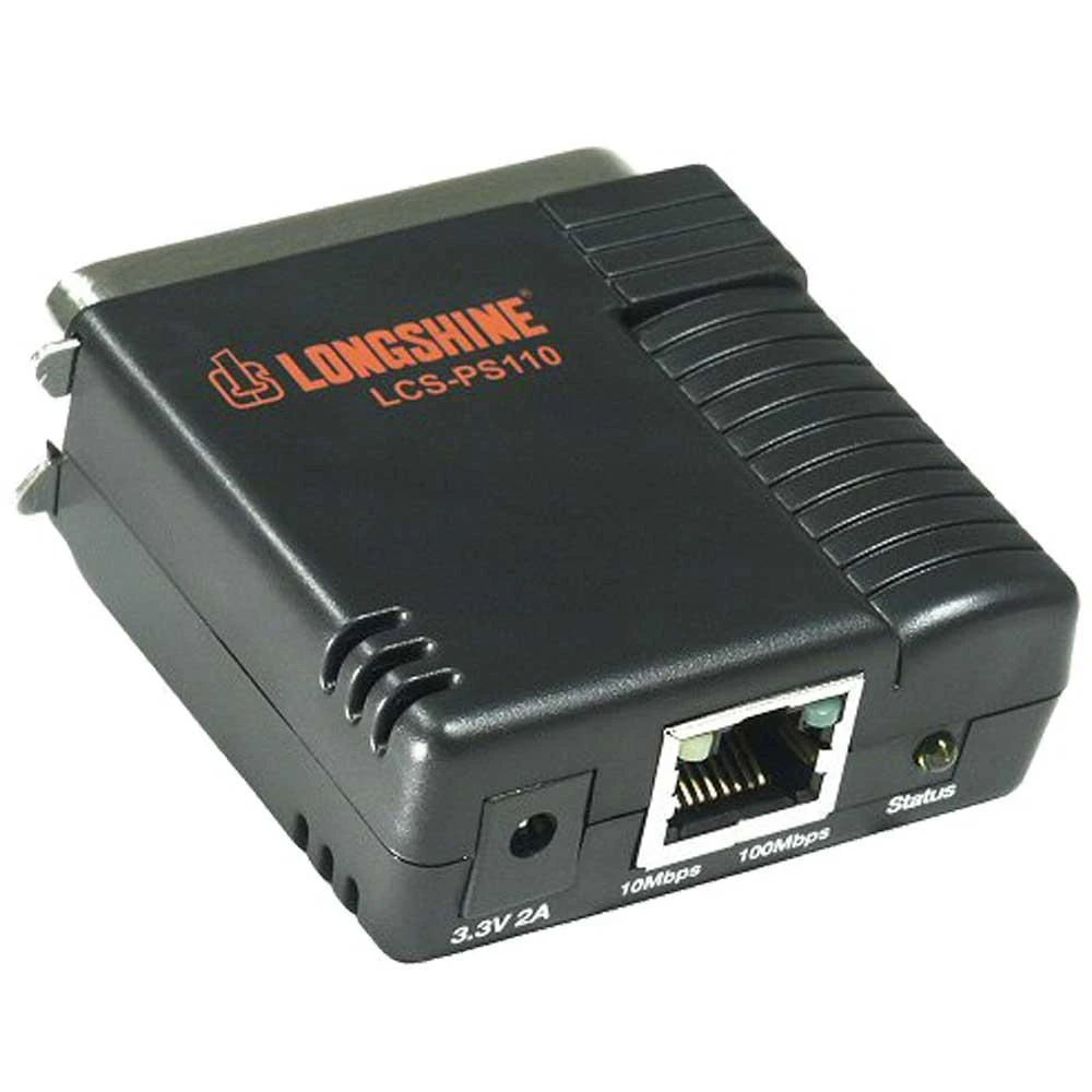 Spausdinimo serveriai Longshine Longshine spausdinimo serveris 100Mbit 1x lygiagretus TP Longshine LCS-PS110