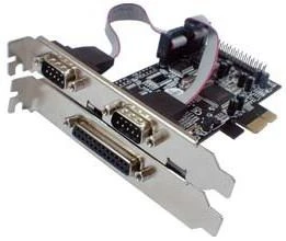 Longshine Electronics Longshine valdiklis PCIe 2x Seriell 1x Parallel (RS232C) mažmeninė prekyba