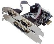 Longshine Electronics Longshine valdiklis PCIe 2x Seriell 1x Parallel (RS232C) mažmeninė prekyba