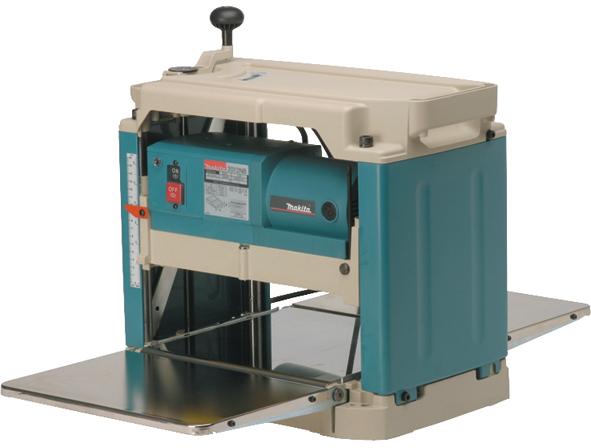 Makita 2012NB Obliavimo staklės, 0-1,5 / 0-3,0mm, max 240x304mm, 8,5m /  min, 1650 W, 28,1kg | Varle.lt