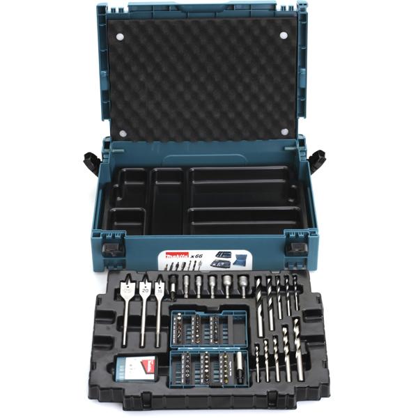 Makita Grąžtų / sukimo antgalių rinkinys B-43044 66 vnt. • magnetinis laikiklis