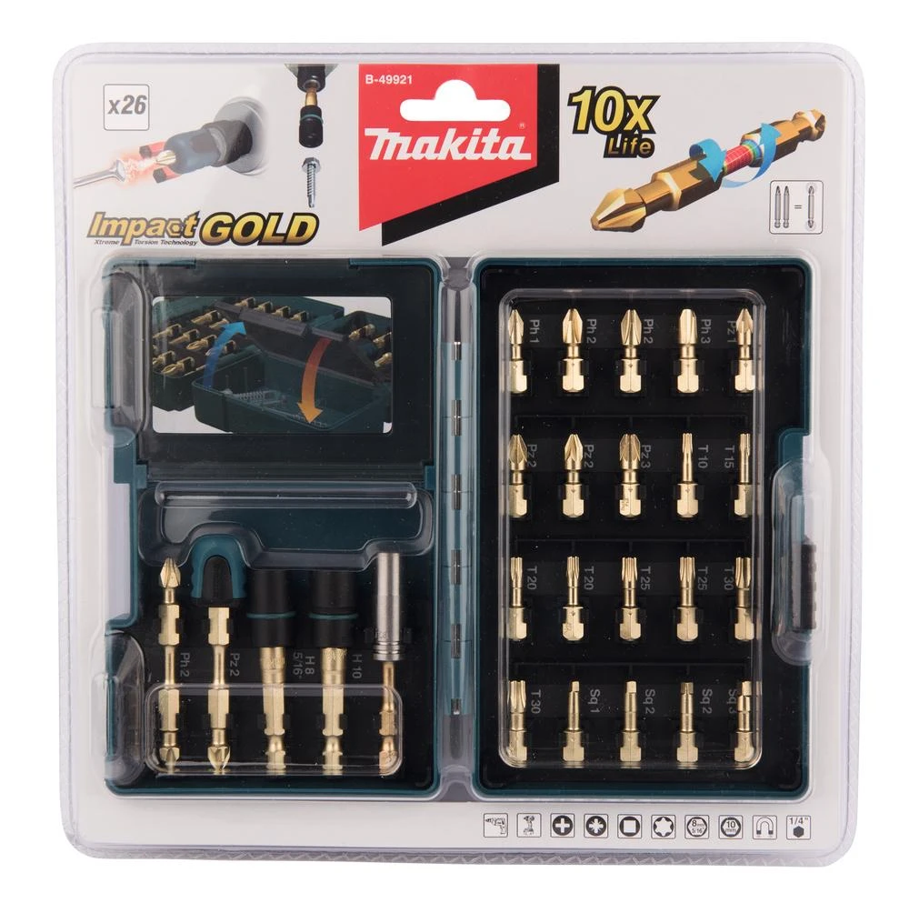 Makita B-49921 26 vnt. Torsion sukimo antgalių komplektas