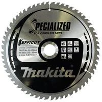 Makita T.C.T. pjūklas EFFICUT 260X2.15X30mm 10° T60 B-67234 T.C.T • 260 x30 mm • T60 • 10° • Medienai