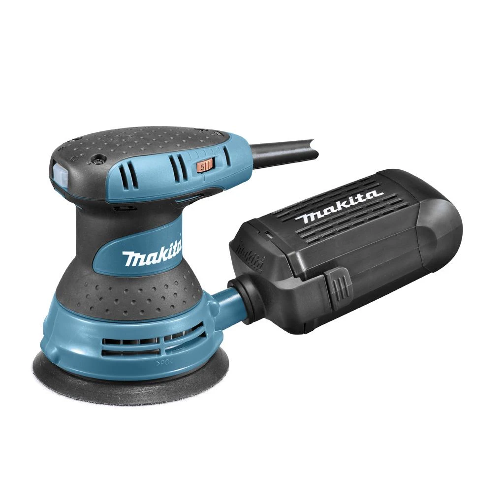 Makita BO5031K Ekscentrinis šlifuoklis, 300 W, 125 mm, 4000-12000 min-1, 2,8 mm, lagaminas, 1,3kg
