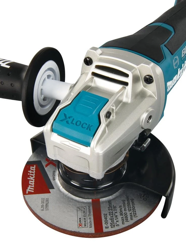 Makita DGA519Z X-LOCK mechanizmas ir šlifavimo diskas