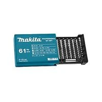 Makita Sukimo antgalių komplektas 61 vnt. (5.5; 6.5;PH1;PH2;PH3;PZ0;PZ1;PZ2,PZ3,T10;T15;T20;T25;T30;T40) P-70144