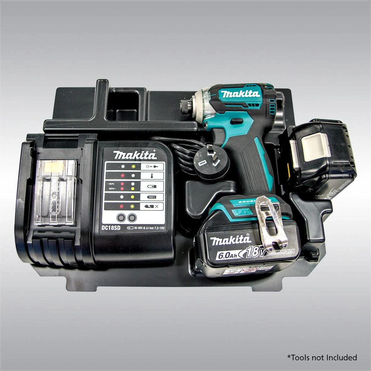 Makita MAKPAC lagamino nr.2 įdėklas 837670-0 Modeliams: BTD129, BTD134, BTD136, BTD146, BTD147, BTP130, BTP131, BTP140, BTP141, BTS130, BTW250, BTW251