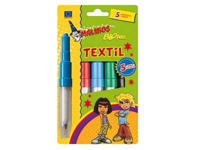 Centropen Flomasteriai tekstilei Malinos, 5 spalvos