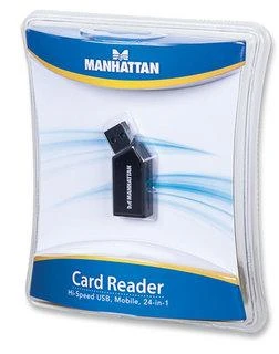 Klaviatūra Skaitytuvas Manhattan 24w1 SD/MicroSD/MMC USB 2.0 (101677)