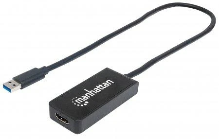 Adapteris USB Manhattan USB - HDMI Juodas (152259)