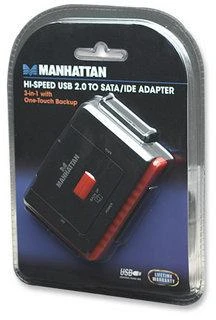 Manhattan 179195 kabelių sąsaja / invertavimo adapteris USB A SATA L/IDE 40-pin/IDE 44-pin Juoda