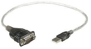 StarTech Manhattan 205153 kabelių sąsaja / invertavimo adapteris USB A Serial/COM/RS232/DB9 Juoda, Permatomas