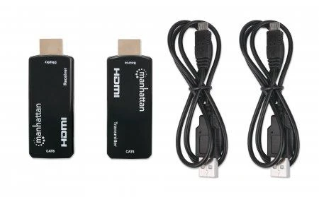 AV signalo perdavimo sistema Manhattan MANHATTAN kompaktiškas 1080p HDMI per Ethernet ilgintuvo rinkinys