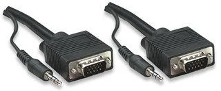 VGA ir 3.5mm garso laido jungtys
