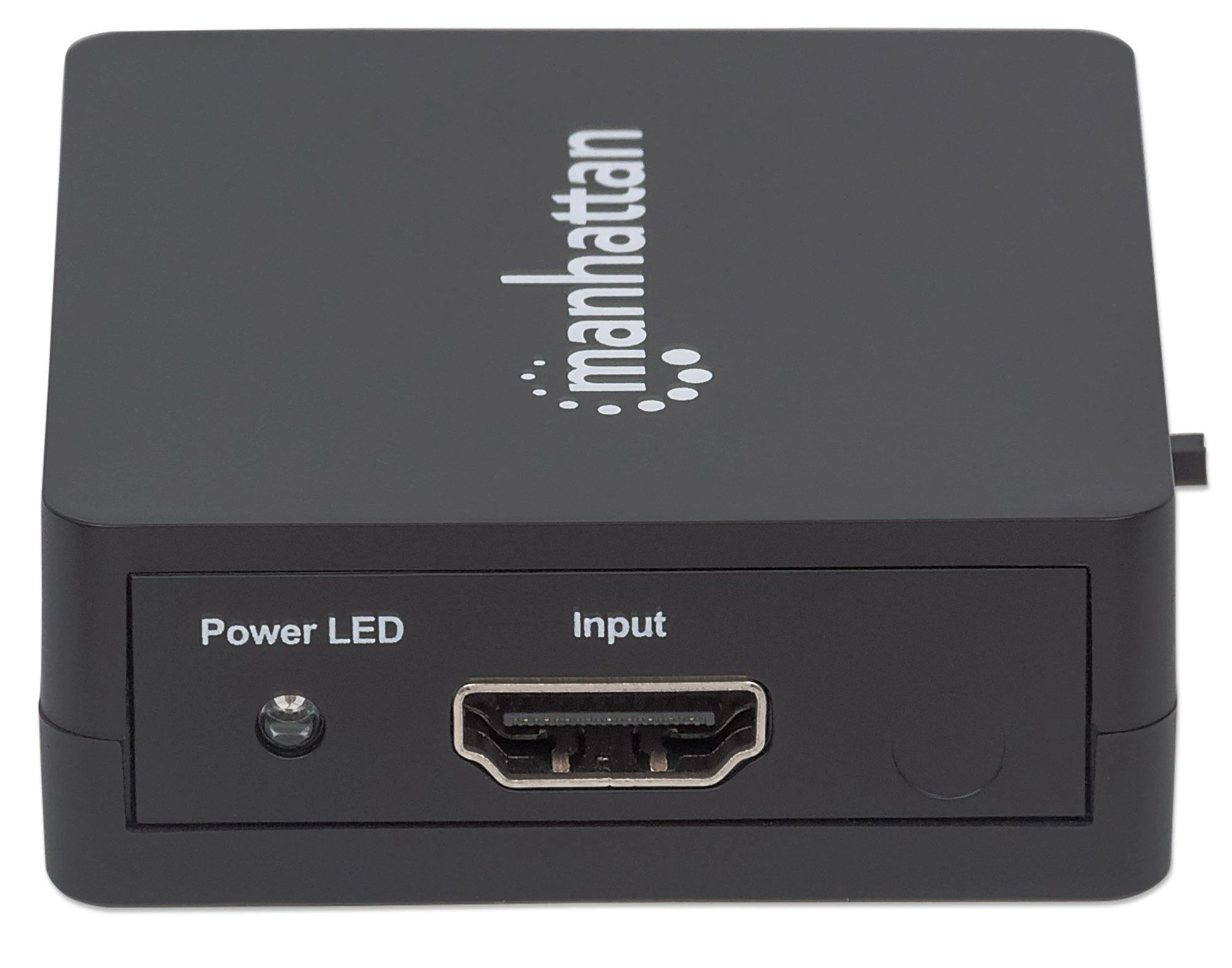 Manhattan Manheteno HDMI skirstytuvas, 1080p 2 prievadų HDMI skirstytuvas, maitinamas USB, juodas