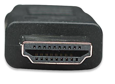 StarTech Manhattan HDMI kabelis, 1,0 m, HDMI kištukas į HDMI kištukas, ekranuotas, Juodas, 308816
