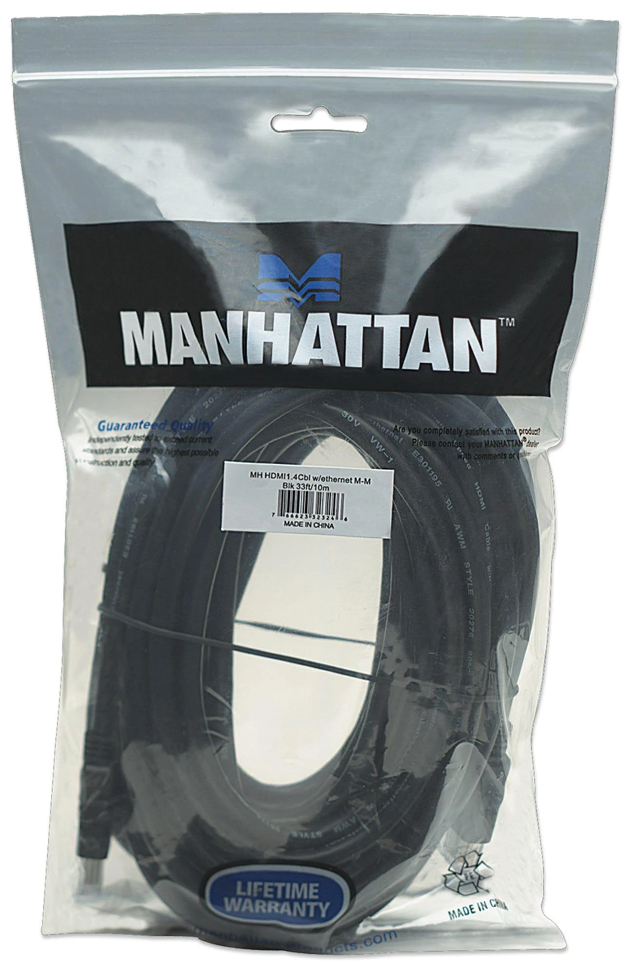 Manhattan 10 metrų HDMI laidas pakuotėje