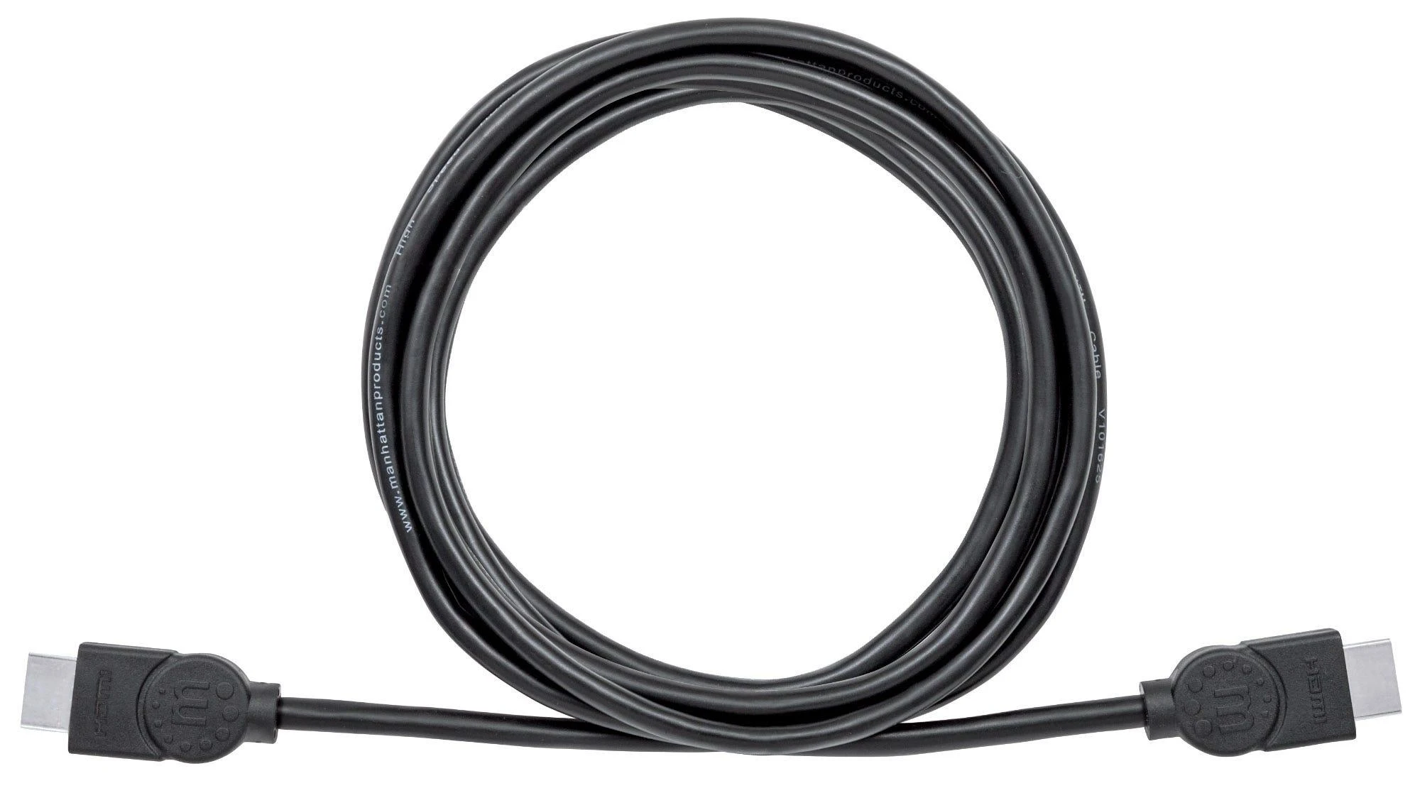 StarTech MANHATTAN HDMI kabelis, 3,0 m, HDMI 1.4 kištukas HDMI 1.4 kištukas, ekranuotas, Juodas, 323222