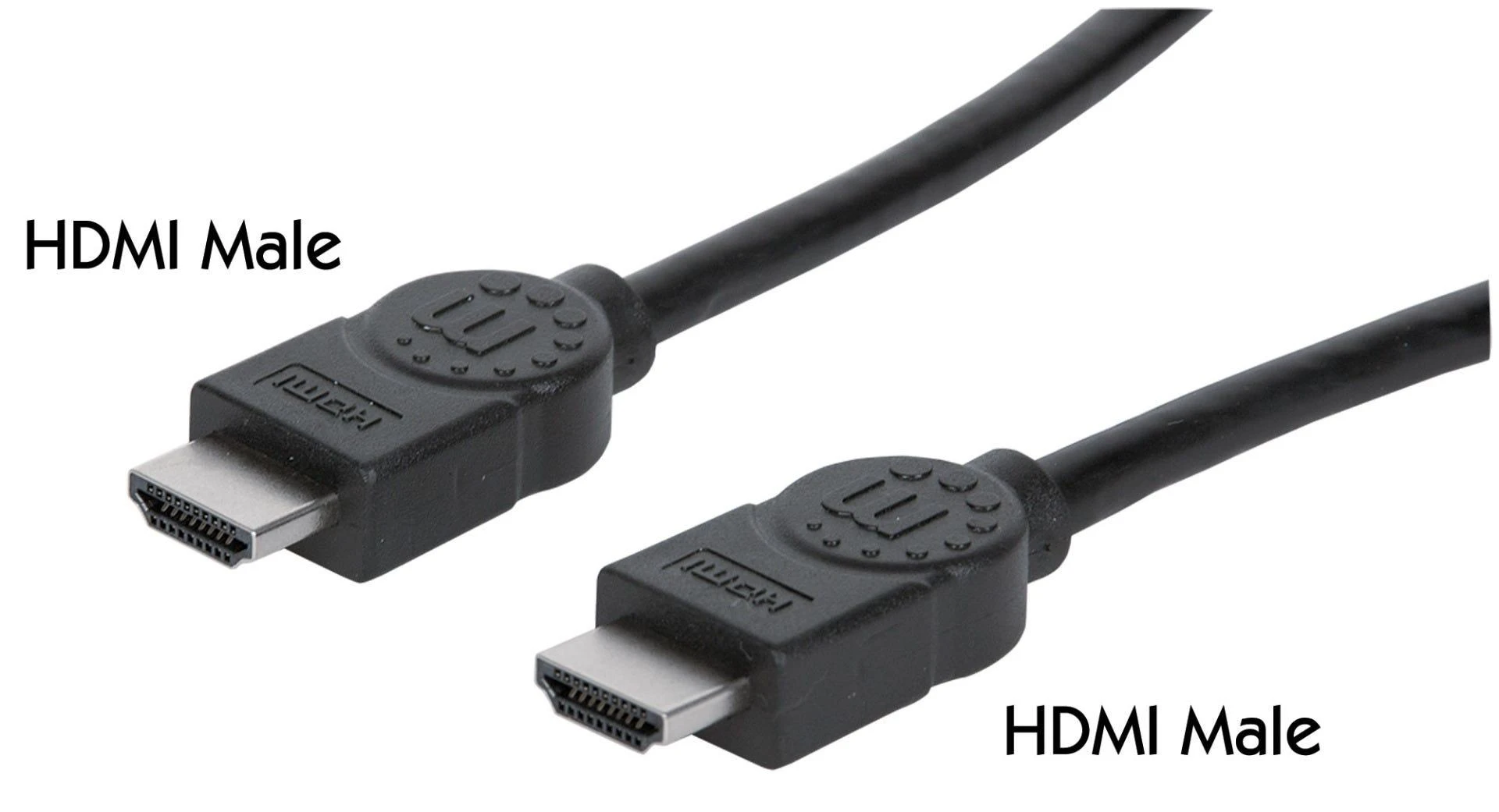 StarTech MANHATTAN HDMI kabelis, 3,0 m, HDMI 1.4 kištukas HDMI 1.4 kištukas, ekranuotas, Juodas, 323222