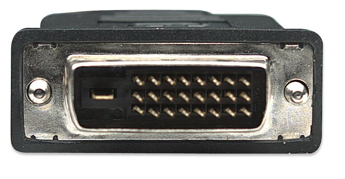 StarTech MANHATTAN HDMI kištukas į DVI-D 24+1 kištuką, dviguba jungtis, 1,0 m (3 pėd.), Juodas 322782