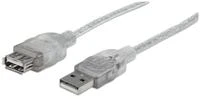 Manhattan Hi-Speed USB 2.0 USB kabelis 4,5 m USB A Sidabras