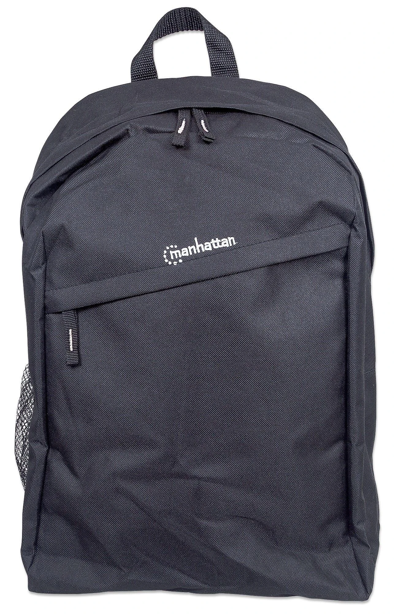 MANHATTAN Knappack Backpack, Lightweight, Top-Loading, For Nešiojamas kompiuteris Computers Up To 15.6″, Juodas, 439831