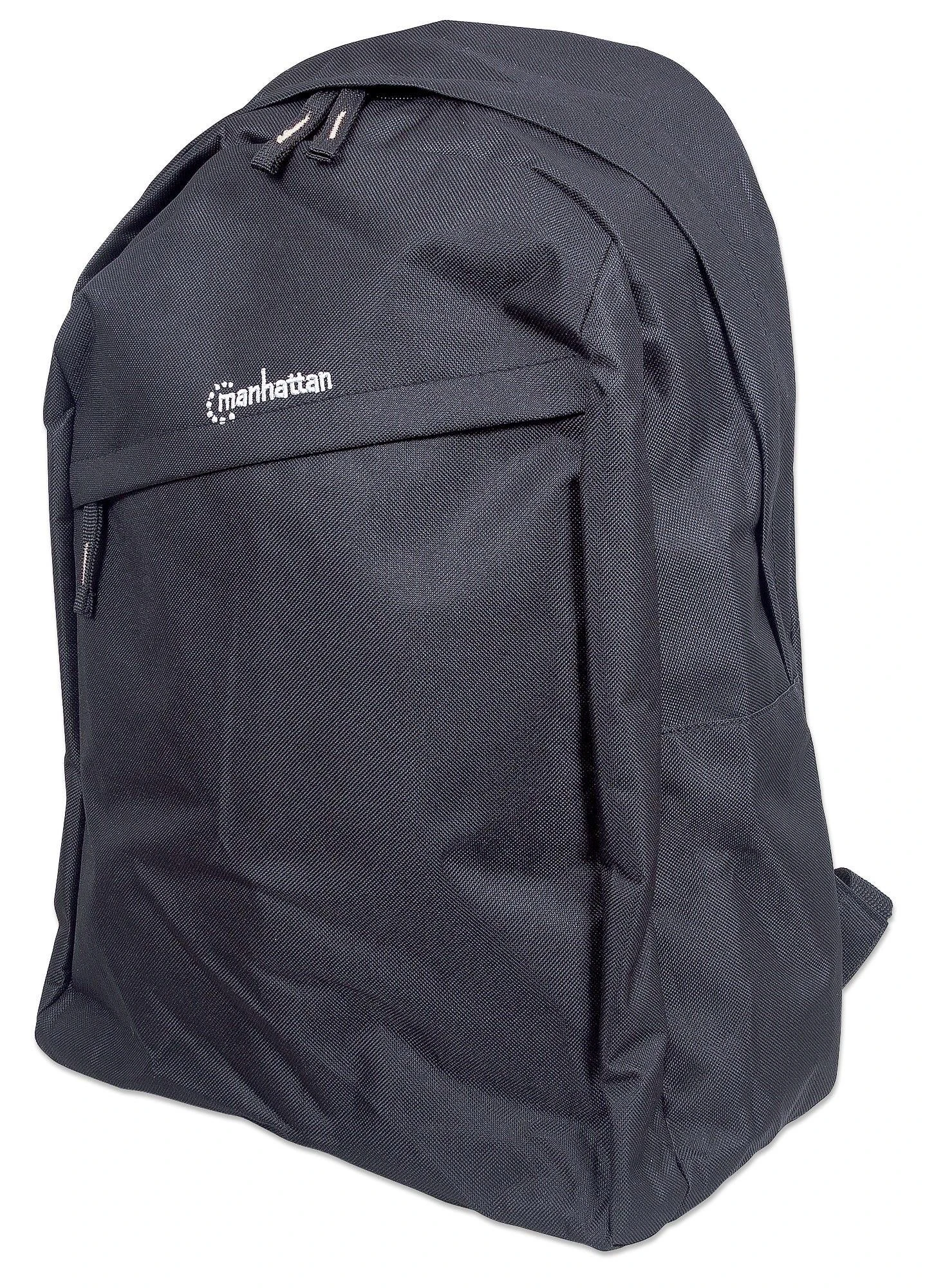 MANHATTAN Knappack Backpack, Lightweight, Top-Loading, For Nešiojamas kompiuteris Computers Up To 15.6″, Juodas, 439831
