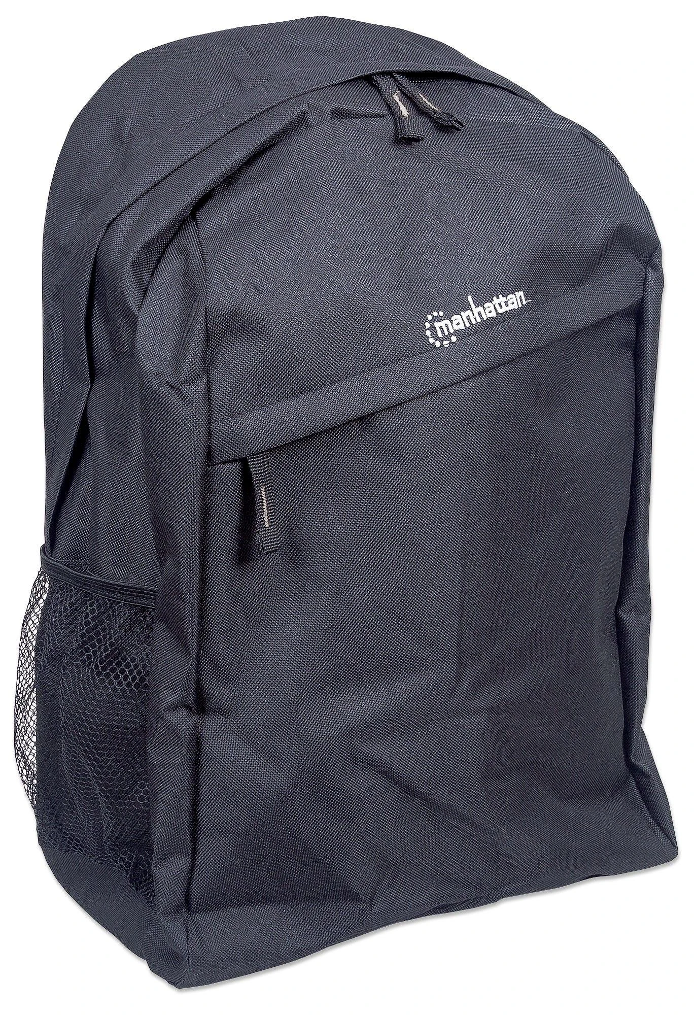 MANHATTAN Knappack Backpack, Lightweight, Top-Loading, For Nešiojamas kompiuteris Computers Up To 15.6″, Juodas, 439831