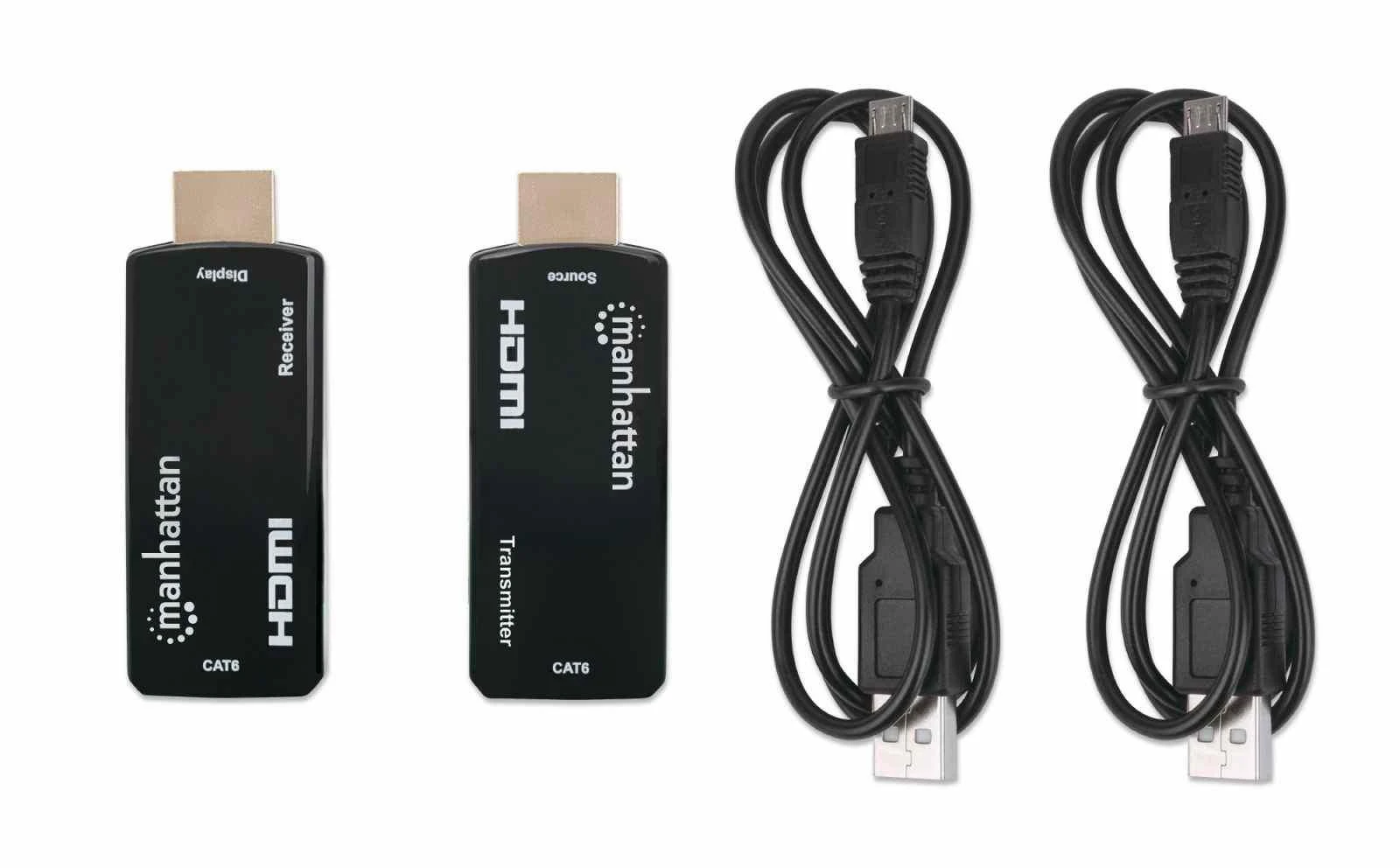 AV signalo perdavimo sistema Manhattan MANHATTAN kompaktiškas 1080p HDMI per Ethernet ilgintuvo rinkinys