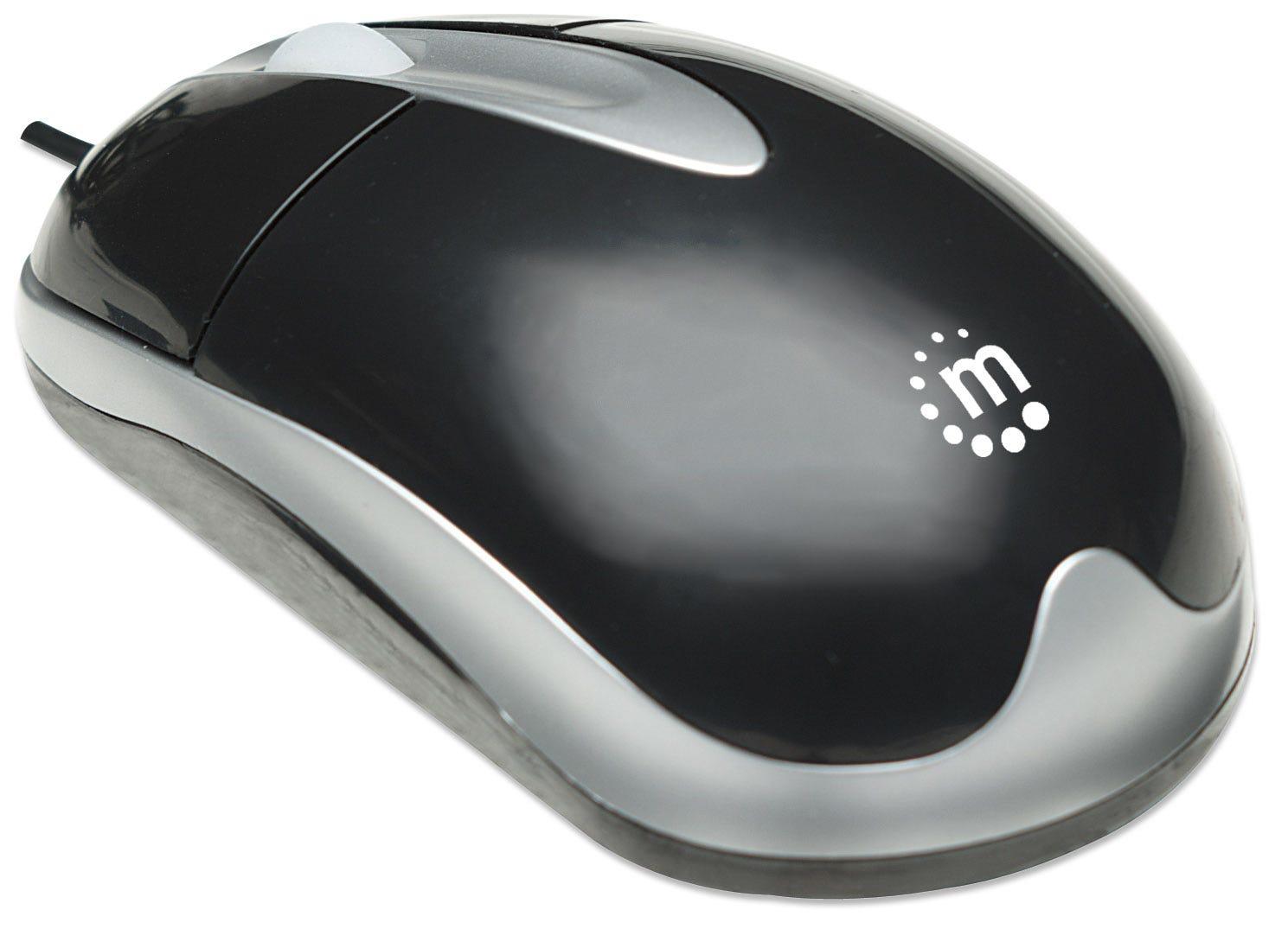 Pelė Manhattan USB 1000dpi Juoda Manhattan MH3