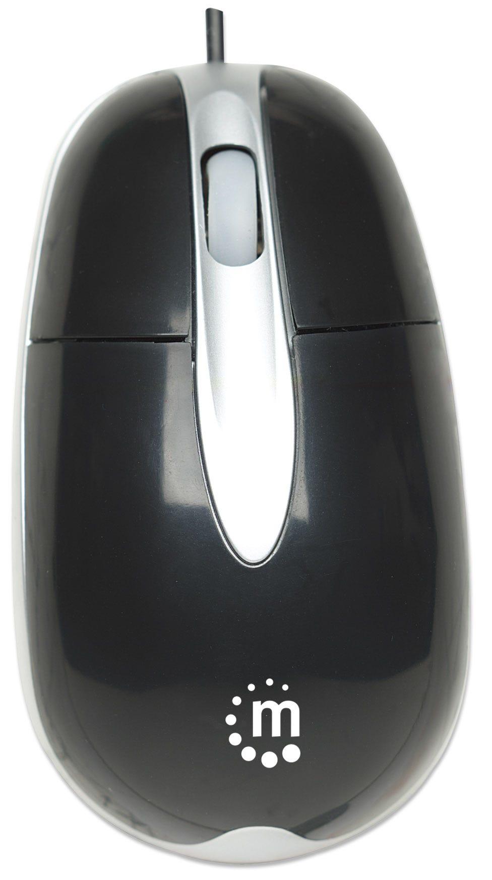 Pelė Manhattan USB 1000dpi Juoda Manhattan MH3