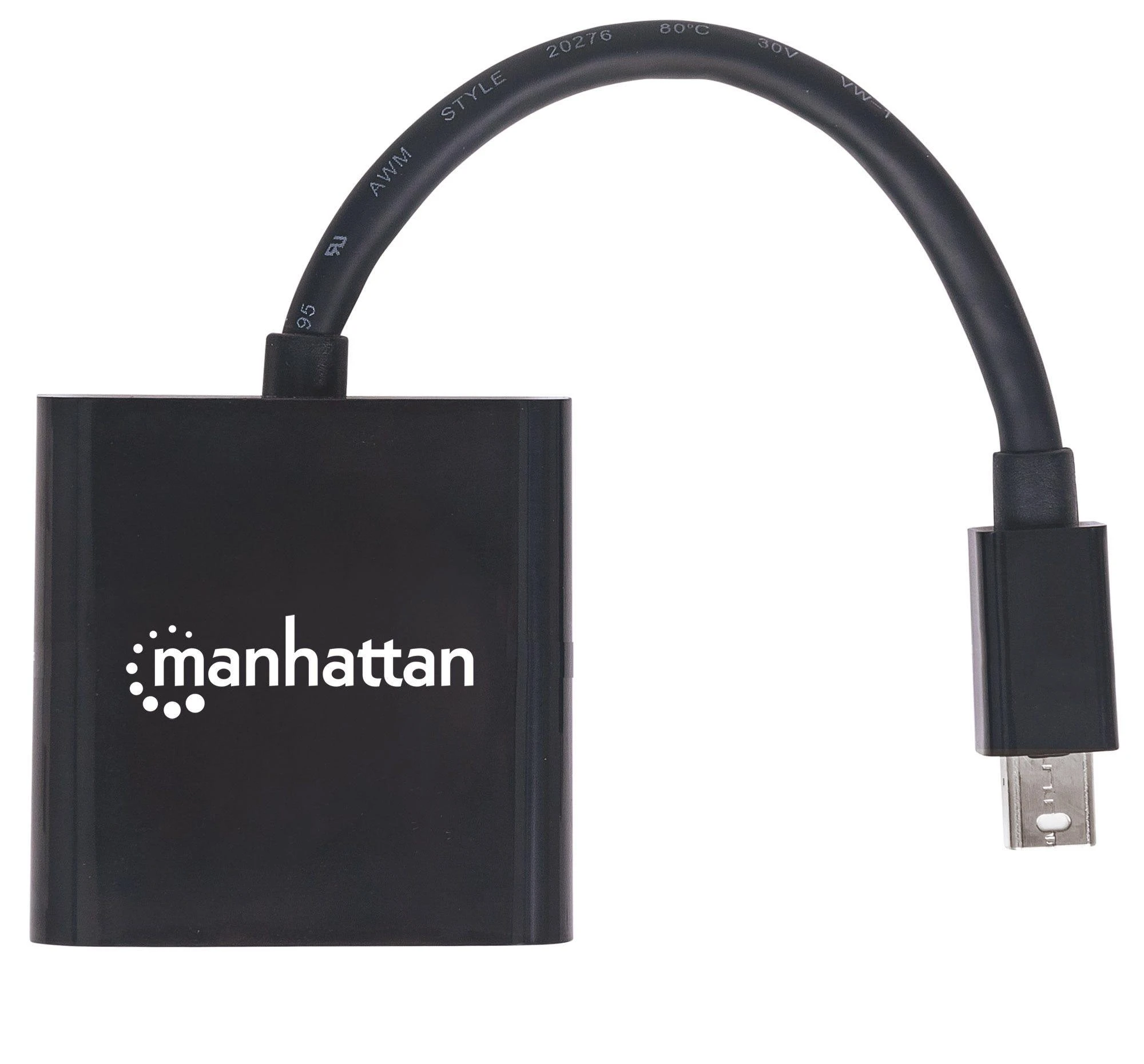 MANHATTAN Mini Ekranas port (DP) /HDMI Adapteris, M/F, juodas, 152570