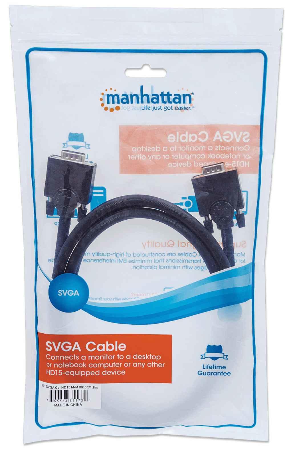 Manhattan Kabelis pro monitorius SVGA HD15