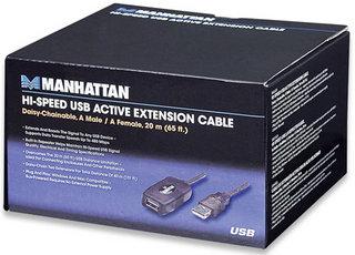 StarTech MANHATTAN didelės spartos USB aktyvusis prailginimo laidas su grandine, vyriškas / moteriškas, 20,0 m, 150958