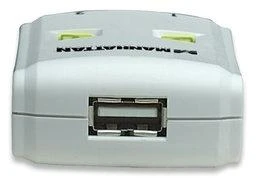 Intracom MANHATTAN Hi-Speed USB 2.0 bendrinimo jungiklis 1x2 prievadai, dvigubas valdymas, automatinio jutiklio USB 2.0 tipo A į B tipo jungiklis
