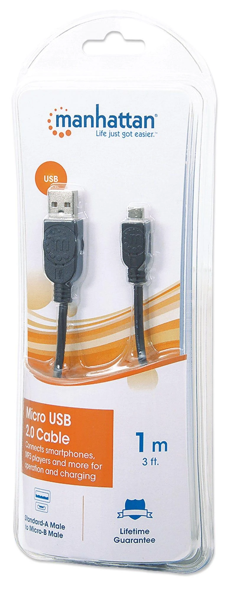 StarTech USB 2.0 MHT AB M/M kabelis 1.0m