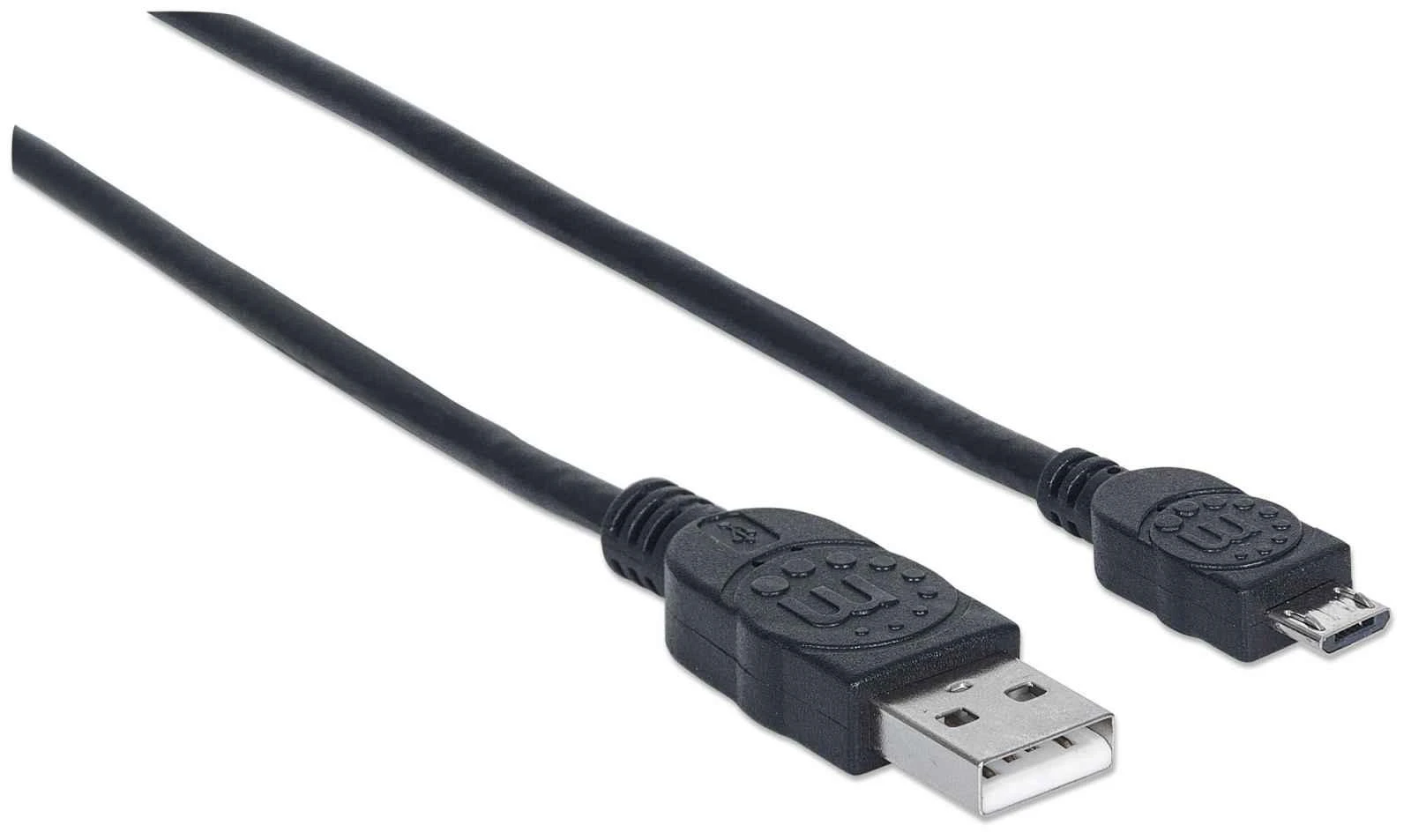 StarTech Manhattan didelės spartos USB įrenginio laidas USB kabelis 0,5 m USB A Micro-USB B Juoda
