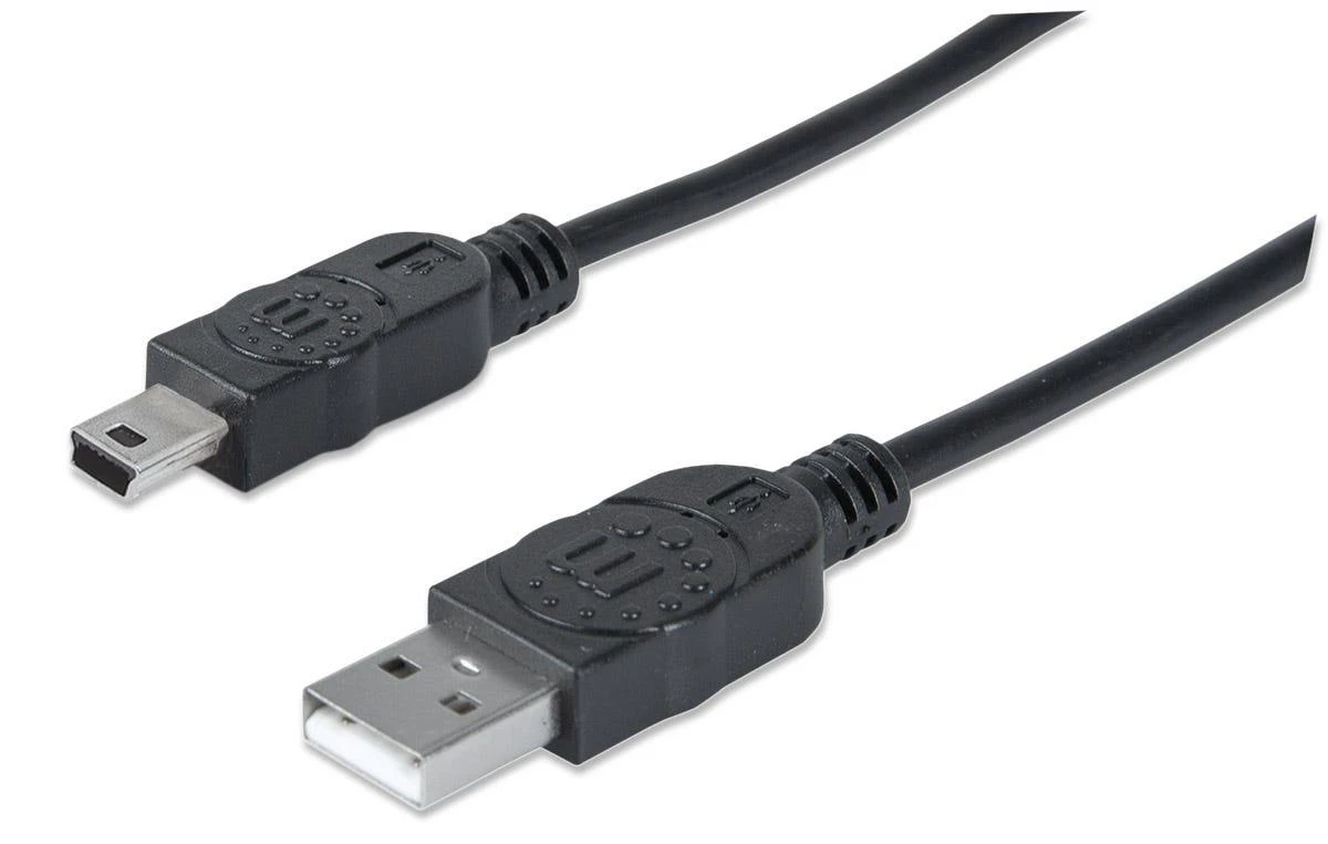 StarTech MANHATTAN USB 2.0 kabelis A iki mini USB, 1,8 m, 333375