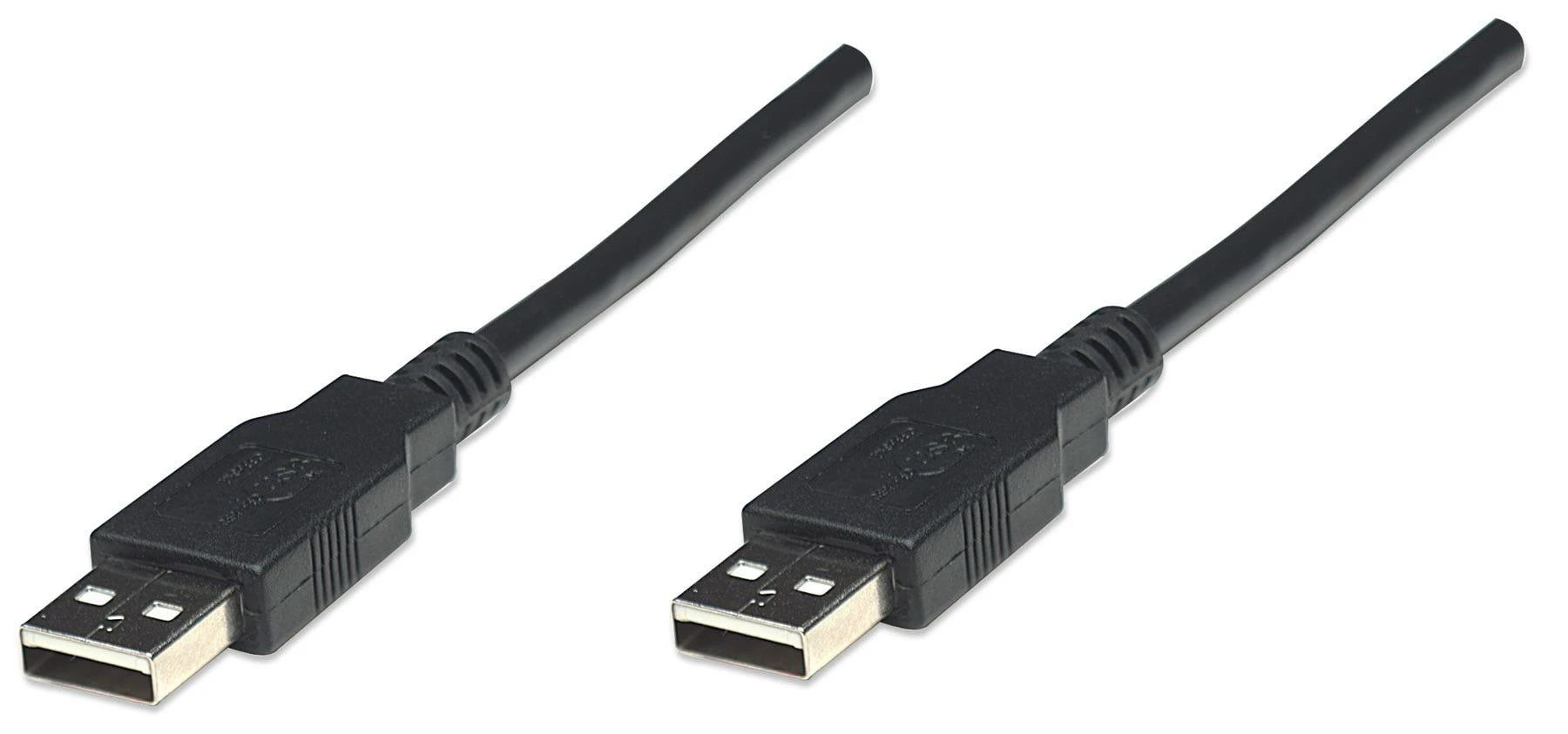 StarTech USB kabelis Manhattan USB-A - USB-A 1,8 m Juodas (306089)