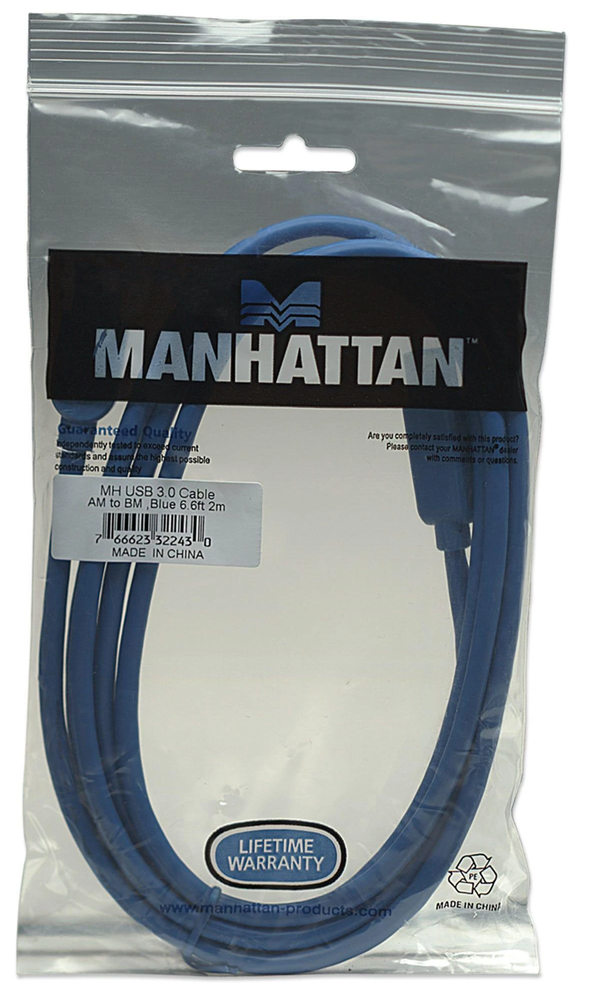 StarTech Kabelis USB Manhattan USB 3.0 A-St. > B-St. 2,0m (322430)