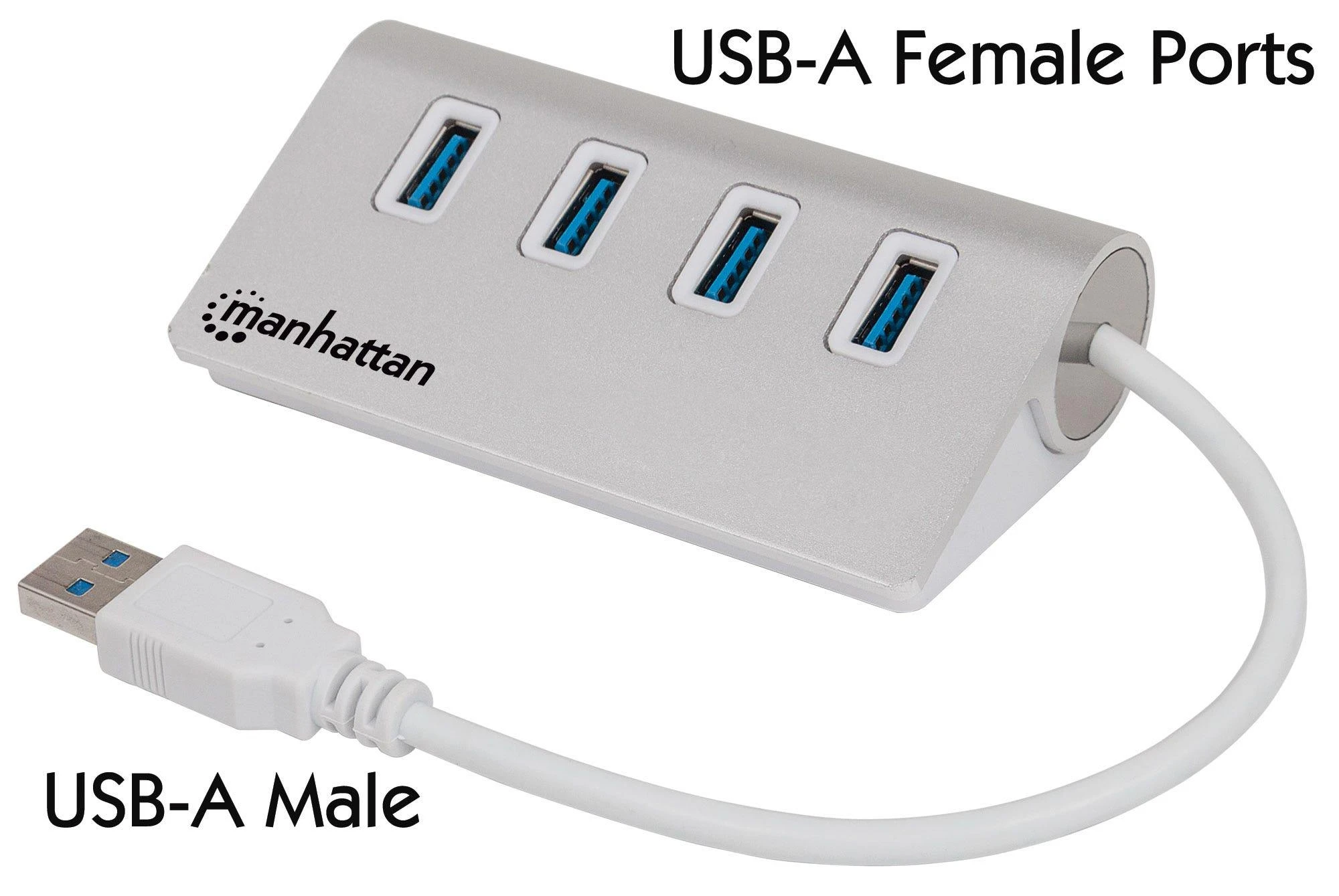 Manhattan USB 3.0 šakotuvas su keturiais prievadais