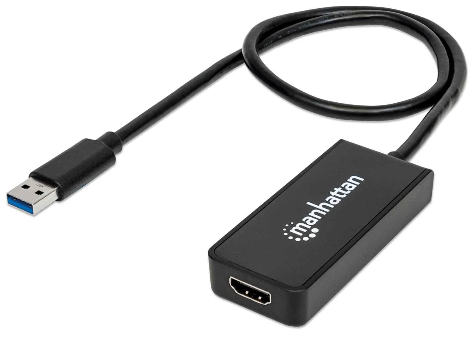 Adapteris USB Manhattan USB - HDMI Juodas (152259)