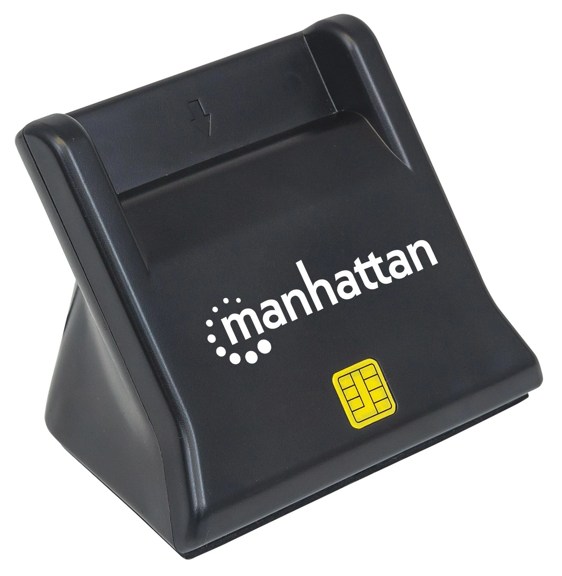 Skaitytuvas Manhattan MANHATTAN USB2.0-Smartcard/SIM-Kartenlesegerät mit Standfuß
