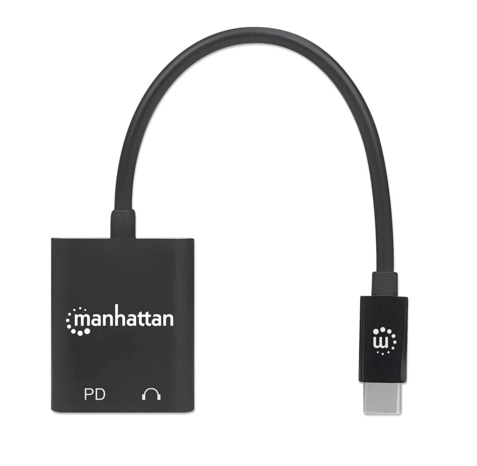 Manhattan USB-C adapteris su garso ir PD įkrovimo jungtimis