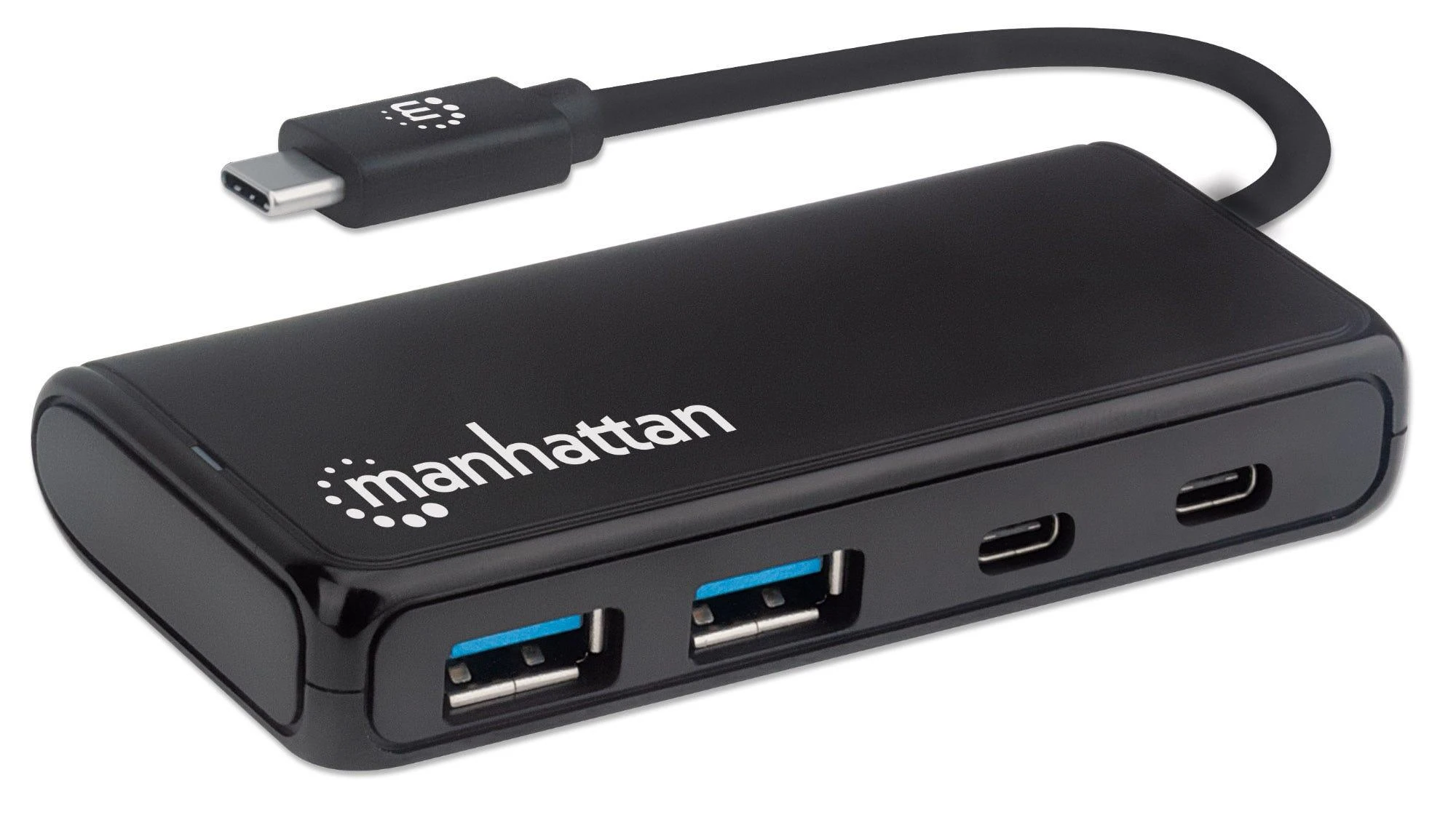 Manhattan USB-C šakotuvas su 4 jungtimis