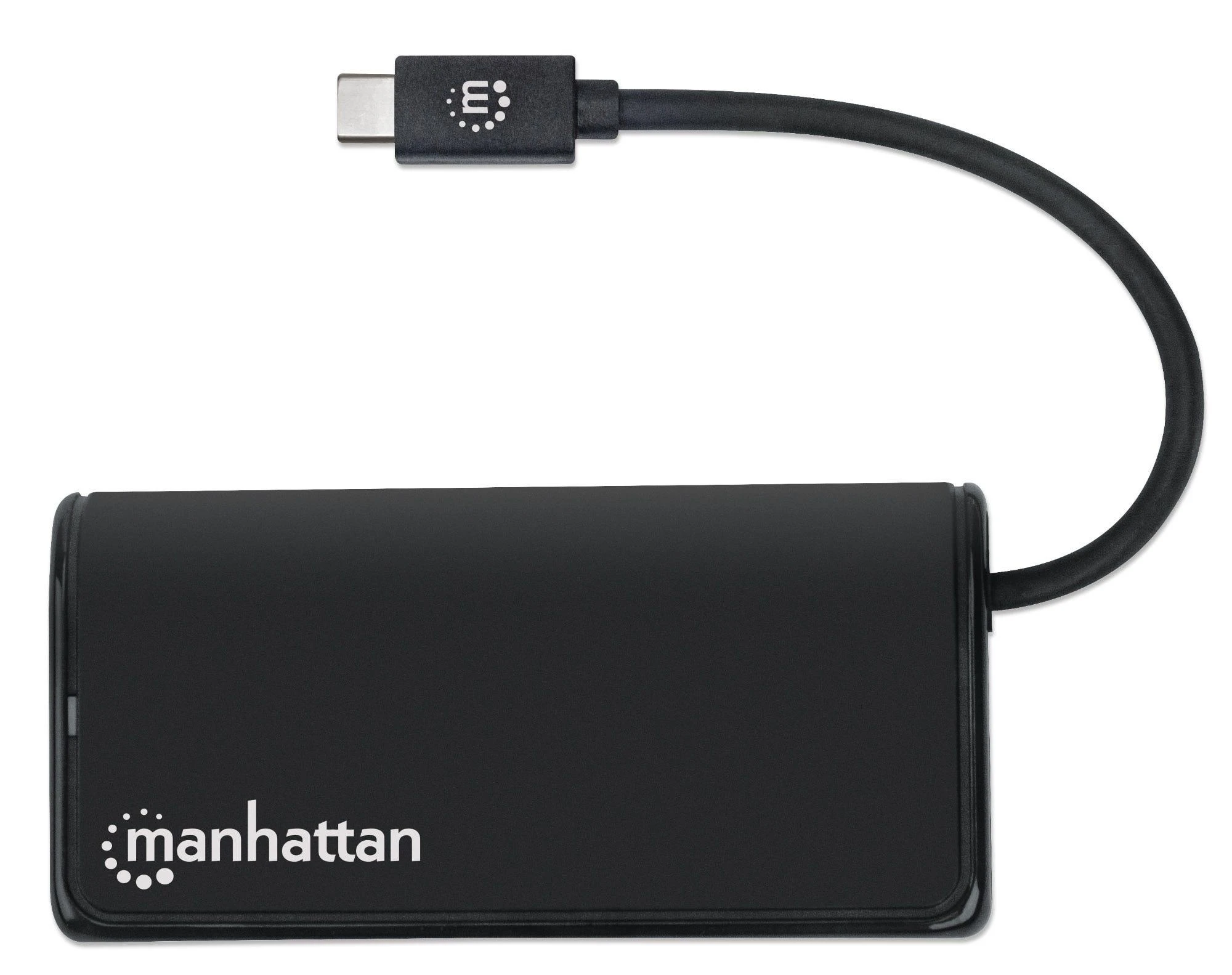 Manhattan 4-Port USB-C šakotuvas su integruotu laidu
