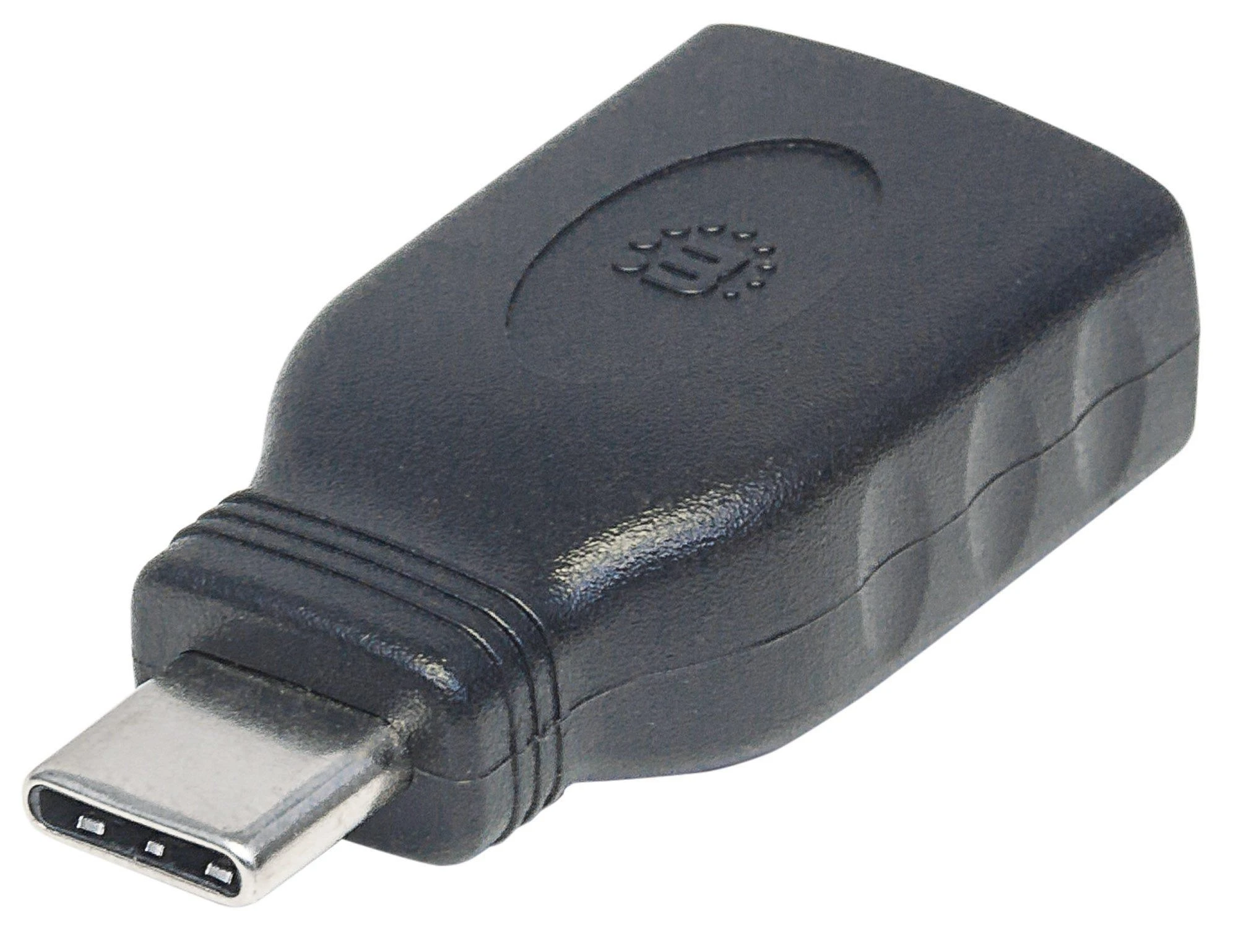 USB-C adapteris, juodas korpusas